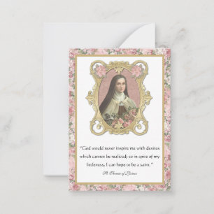 Nota de Rosas religiosos de St. Therese Elegant Pr