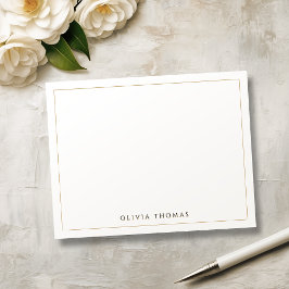 Nota de Stationery personalizada sencilla y modern