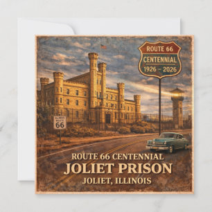 Nota de viaje de la prisión de Joliet en la Ruta 6