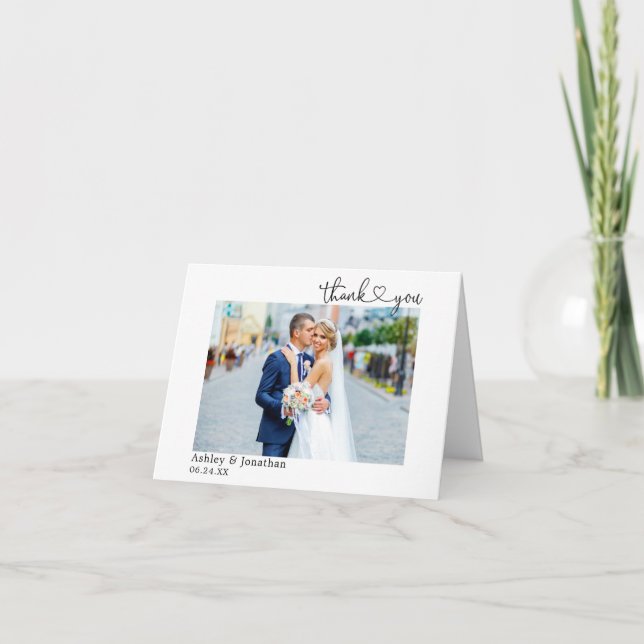 Nota del Boda de fotografía cardiaca de caligrafía (Anverso)