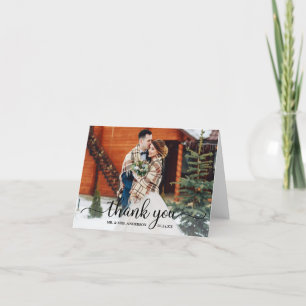 Nota del Boda de fotografía de caligrafía moderna 