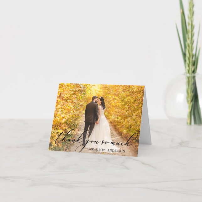 Nota del Boda de fotografía elegante y hermosa (Anverso)