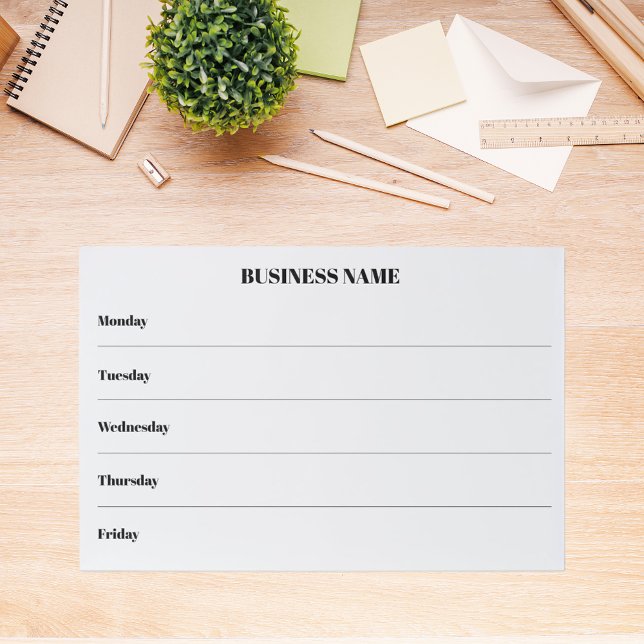 Nota del escritorio de nombres de negocios del cal (Subido por el creador)