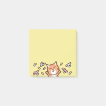 Nota del gato del dibujo animado