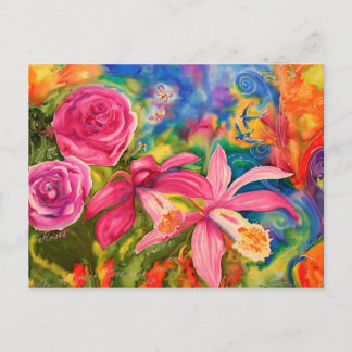 Nota del jardín de flores de seda de color brillan
