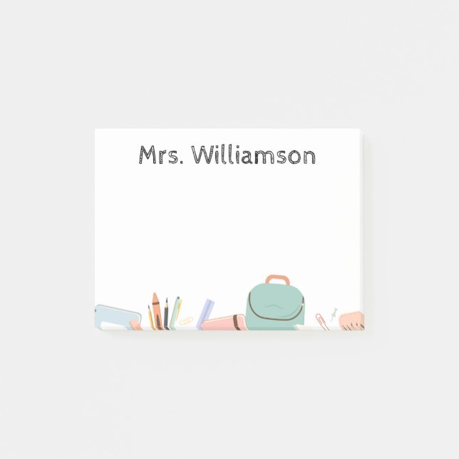 Nota Del Profesor Post-it (Anverso)