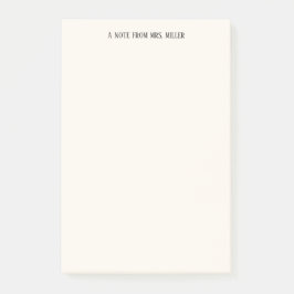 Nota del profesor simple y elegante