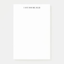 Nota del profesor simple y elegante