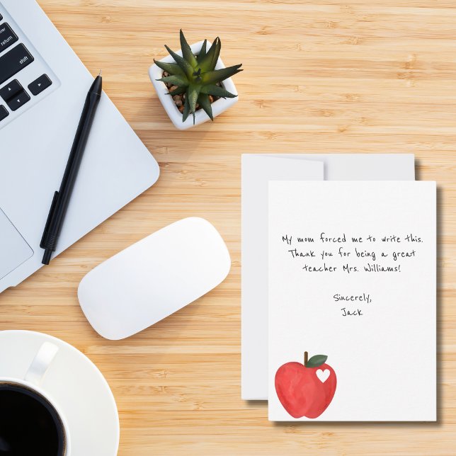 Nota Divertida de Niños, Manzana Roja, Agradecimie (Subido por el creador)