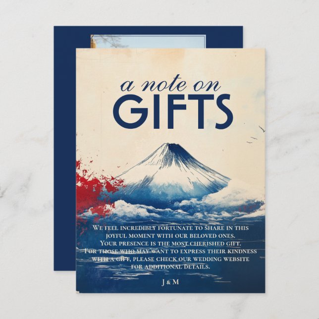 Nota fotográfica sobre la armonía japonesa de GIFT (Anverso / Reverso)