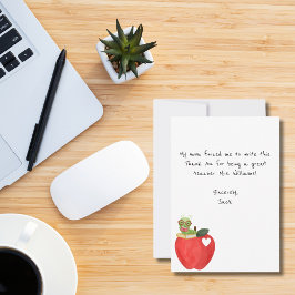 Nota graciosa para niños, Apple Roja, Apreciación