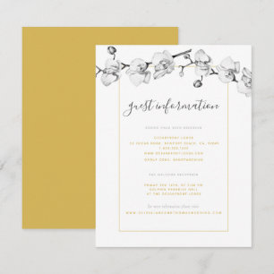 Nota informativa Elegante Y Elegante Del Boda Orqu