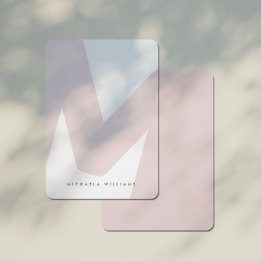 Nota inicial y de nombre C sobredimensionada moder