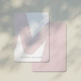 Nota inicial y de nombre C sobredimensionada moder