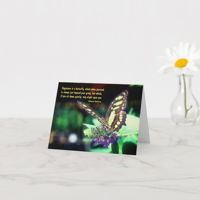Nota Inspiradora sobre la cita de la felicidad de  (Planta pequeña)