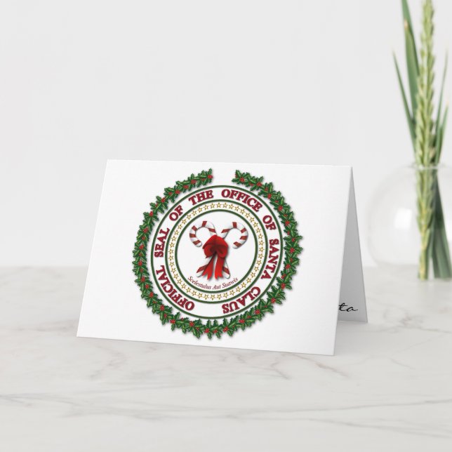Nota matutina de navidades de Santa Claus (Anverso)