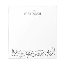 Nota Mínima Del Bloc De Notas De Esbozo De Animale