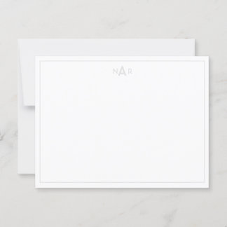 Nota Minimalista sofisticada de gris suave y blanc