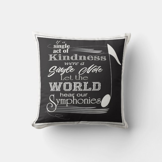 Nota musical 16x16 almohada (Anverso)