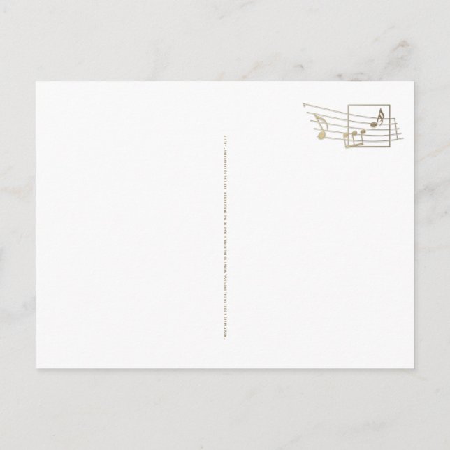 Nota Musical de Corchea Semicuádruple Dorada en Ta (Reverso)