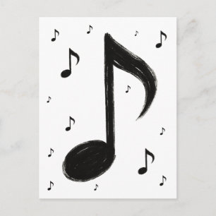 Nota Musical Minimalista – Estilo Pincelada de Tin