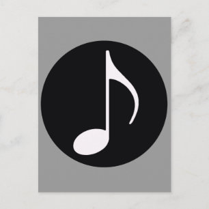 nota musical ~ negro