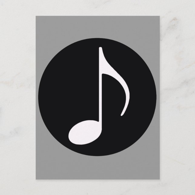 nota musical ~ negro (Anverso)