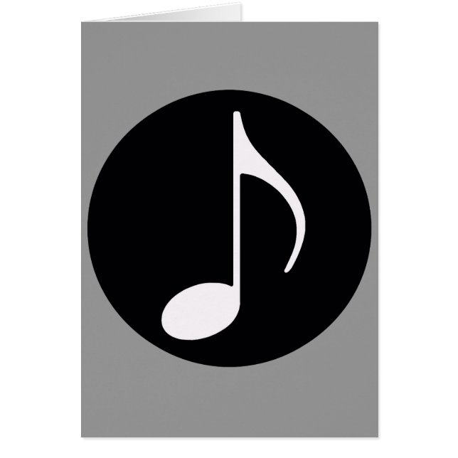 nota musical ~ negro (Frente)