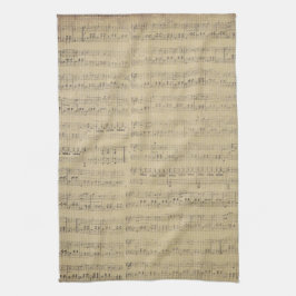 nota musical Patrón de música Tema Cocina Toalla