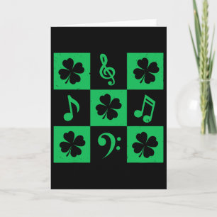 Nota Musical Trébol Día de San Patricio Música Mús