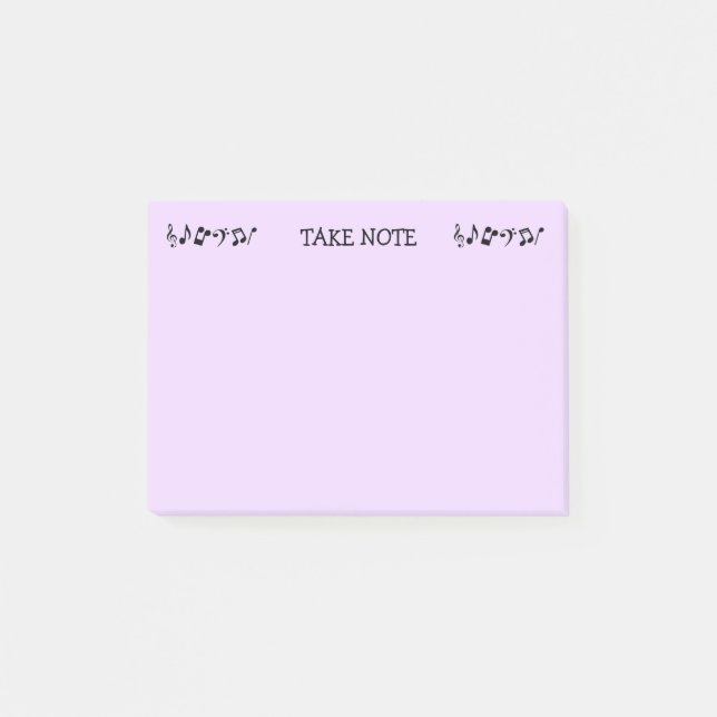 Nota Notas Post-it de Purple Music (Anverso)