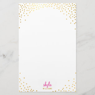 NOTA PAPEL glamoroso Relieve metalizado rústico de