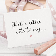 Nota para decir - Tarjeta simple de Invitación de