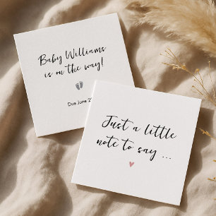Nota para decir - Tarjeta simple de Invitación de 