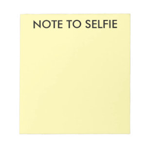 Nota para escritura de selfie blocs de notas amari