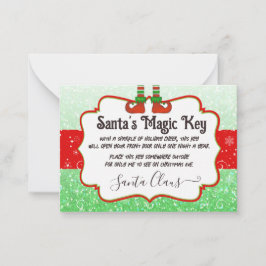 Nota para los niños de los Navidades de la clave m
