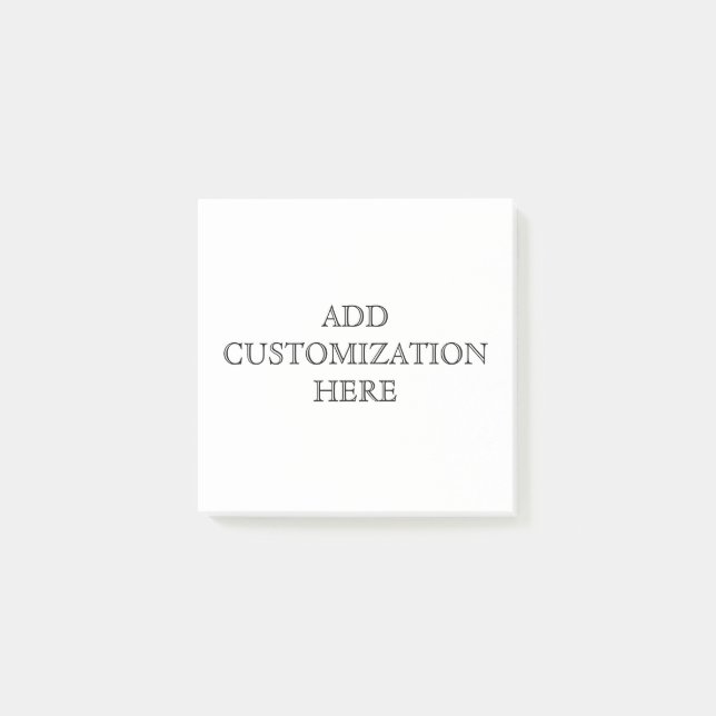 Nota pegajosa de personalizado (Anverso)