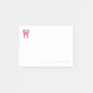 Nota pegajosa dental adaptable
