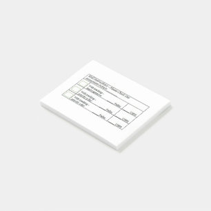 Nota pegajosa para correo