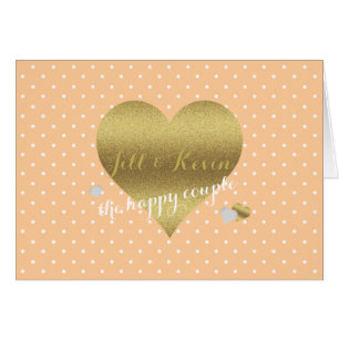 Nota personal de Bride & Co Peach y White Fiesta