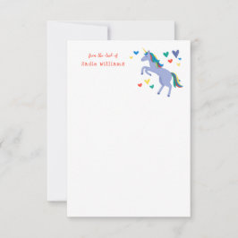 Nota personal sobre niños con el nido de arcoiris 