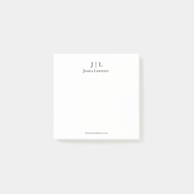 Nota personalizable de diseño minimalista (Anverso)