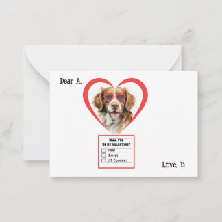 Nota personalizable del Día de San Valentín del pe