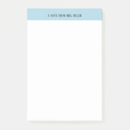 Nota personalizada del profesor