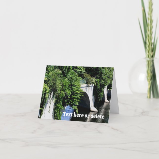 Nota personalizada del puente de flores (Anverso)
