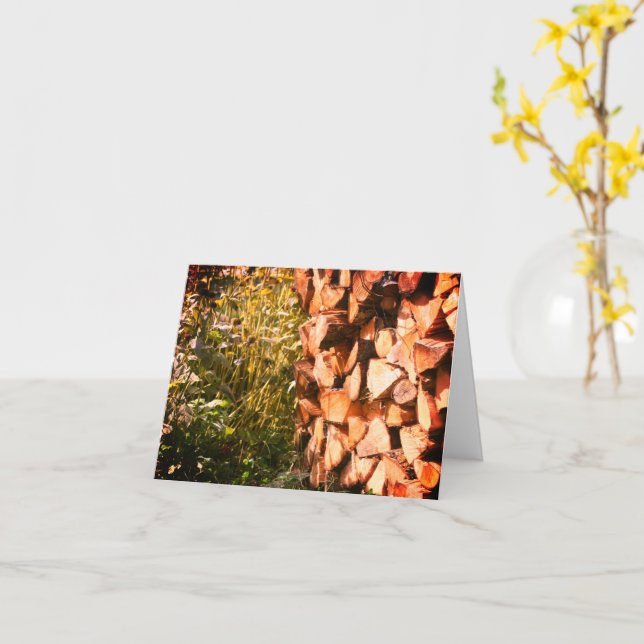 Nota personalizada sobre la naturaleza de la leña  (flor amarilla)