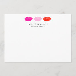 Nota plana blanca de belleza de color azul trío de