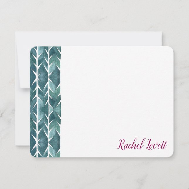 Nota plana de textura de cactus verde (Anverso)