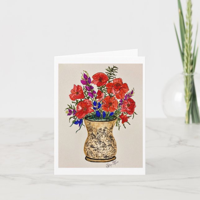 Nota plegada Dibujo original de la tarjeta de cach (Anverso)