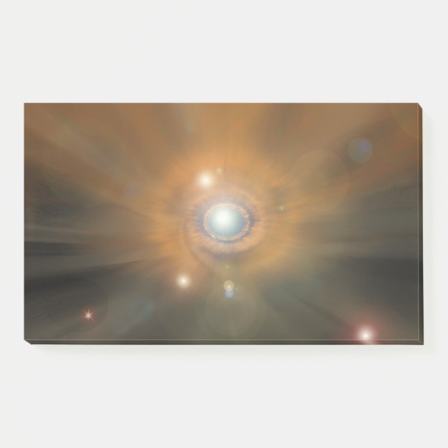 Nota post-in de la nebulosa pseudo-Andrómeda (Anverso)